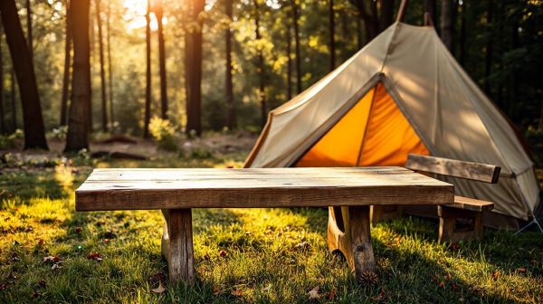 Top matériaux pour tentes et meubles en bois pour campings